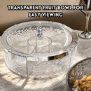 idrop 5 Grid - 6 Grid Bekas Penyimpanan Buah & Kekacang , Candy Snack Tray Air Tight Storage Box , Luxury Fruit Tray Container Bekas Kuih Raya (S)