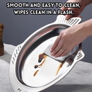 idrop 【40CM / 46CM / 52CM 】304 Stainless Steel PanKeluli Tahan Karat, Ikan Bakar Pemanggang Stim Tray, Stainless Steel Fish Shape Steam Food Tray With Glass Lid