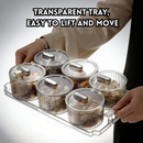 idrop 4 Grid -6 Grid Bekas Buah Kering, Candy Serving Tray Dried Fruit Snack Box , Luxury Snack Tray With Lid Container Set (S)