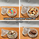 idrop Doorgift Kaca Glass Majlis Kahwin Cenderahati, Balang penyimpanan Desktop, Balang Gula Kaca ,Penutup Lutsinar Kristal Berlian