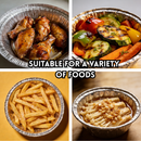 idrop (8 in) 20 PCS Kertas Penggoreng Udara Pakai Buang , Kertas Penggoreng Udara ,Kuali Kerajang Aluminium Penggoreng Udara, Air Fryer Disposable Baking Aluminium Foil Tin Tray Non- Stick Air Fryer Paper Tray Kitchen Accessories (S)