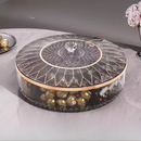 idrop Acrylic Bekas Kuih Raya Bulat Boleh Pusing 360, Bekas Makanan Snek , Bekas Biskut Raya Snak Candy Storage Box