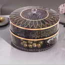 idrop Acrylic Bekas Kuih Raya Bulat Boleh Pusing 360, Bekas Makanan Snek , Bekas Biskut Raya Snak Candy Storage Box