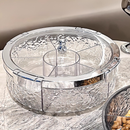 idrop 5 Grid - 6 Grid Bekas Penyimpanan Buah & Kekacang , Candy Snack Tray Air Tight Storage Box , Luxury Fruit Tray Container Bekas Kuih Raya (S)