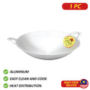 idrop 10"/ 12” / 13” / 14” / 15”/16"/17"/ 18"/19"/20" Double Handle Aluminium Wok / Kuali Aluminium Berkilat /  双柄铝炒锅