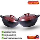 idrop 22CM/24CM/26CM Korean Dry-Roasted Deep Pot /  22CM/ 24CM/26CM Periuk Dalam Panggang Kering Korea / 22CM/24CM/26CM 韩式干烧深锅