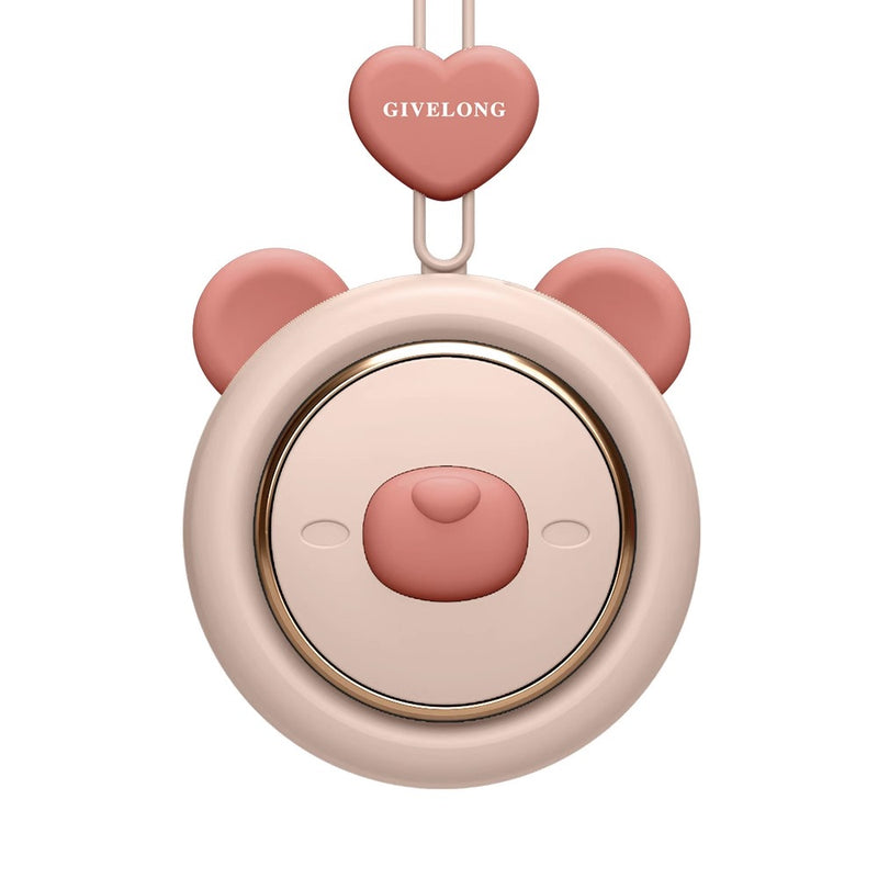 idrop Cute Bear Lanyard Fan Mini Rechargeable USB Portable Fan / Kipas Kecil Mudah Alih Corak Beruang / 萌趣小熊挂绳风扇