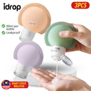 idrop [ 3PCS / 90ML ] Travel Silicone Dispensing Bottle / Botol Silikon Kecil Mengembara / 旅行硅胶分装瓶90ML(3个装)