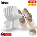 idrop [ 10PCS ] Disposable Pulp Shoe Insole Breathable & Moisture Absorption Foot Pad / 10 Keping Alas Tapak Kasut Pakai Buang Serap Air / 一次性纸浆鞋垫木浆防臭吸湿排汗超薄男女款透气卫生批发吸汗鞋垫