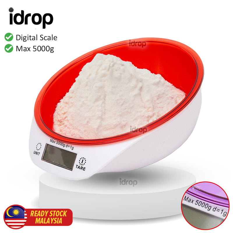 idrop Digital Kitchen Weight Scale / Alat Penimbang Digital Dapur / 数字厨房体重秤