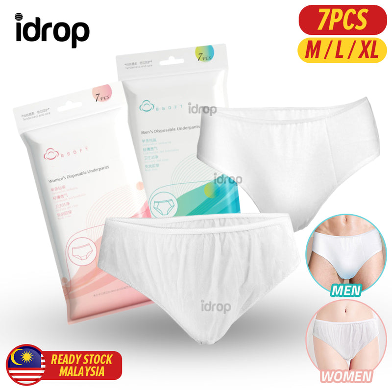 idrop 7PCS [ Men's & Women's ] Disposable Underpants Non Woven Fabric