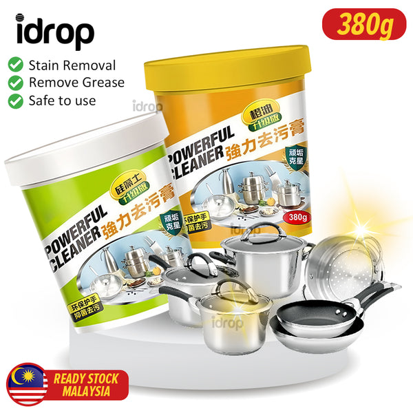 idrop Powerful Cleaner Multipurpose Decontamination Cleaning Cream Paste / Pencuci Serbaguna Perkakas dan Dapur / 380G橙油强力去污膏