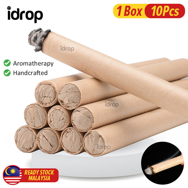 idrop [ 10Pcs ] Aromatherapy Moxa Sticks / Batang Aromaterapi Moxa / 香薰艾条10个1盒
