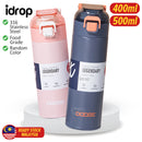 idrop 400ml 500ml Leisure Thermos Drinking Cup 316 Stainless Steel / Botol Cawan Minuman Keluli Tahan Karat / 400ML-500ML道奇瓦力休闲保温杯 (316不锈钢)