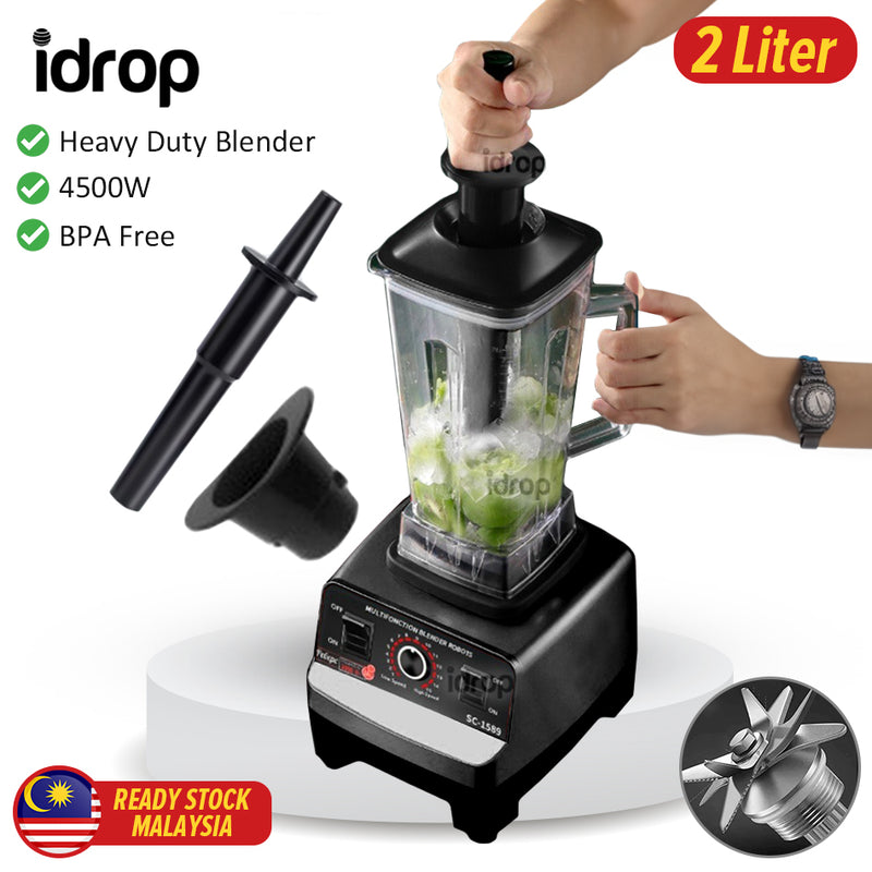 idrop [ 2L ] Heavy Duty Juicer Blender 4500W / Pengisar Berat 2 Liter / 2L单个方杯料理机(4500W)