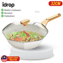 idrop [ 32CM ] Octagonal Pot Maifan Nonstick Flat Bottom Pot / Periuk Masak Nasi Maifan Tidak Lekat / 网红八角锅 麦饭石不粘锅 家用多功能平