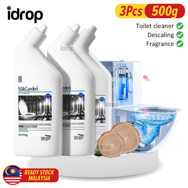 idrop 500g 3Pcs Sunshine Pine Toilet Cleaner / Pencuci Jamban Tandas / 500G蔬果园阳光松木洁厕剂3支 装(强效去垢型)