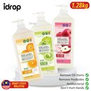 idrop 1.28kg Food Grade Dishwashing Fruit & Vegetable Liquid Detergent / Sabun Basuh Pinggan Buah & Sayur /  1.28KG蔬果园橘彩星光果蔬餐具净