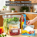 idrop 6 PCS – Food Grade Reusable Storage Bags Airtight Zip Lock Freezer Bags Kitchen Food Storage Organizer Leakproof Resealable Bags Penyimpanan Gred Makanan 6PCS Beg Kedap Udara Zip Lock Boleh Diguna Semula Beg Simpan Makanan Untuk Dapur dan Peti Sejuk