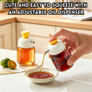 idrop 2 PCS 100ML Press Oil Dispenser Bottle Kitchen Measuring Leakproof Seasoning Precise Oil Control Cooking Sauce Container Botol Minyak Tekan 100ML 2PCS Dapur Dengan Sukatan Mudah Kawal Kuantiti Minyak Anti Titisan dan Anti Bocor Bekas Perasa Rumah
