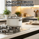 idrop 1 SET 18CM Non Coated Stainless Steel Milk Pot Ceramic Cooking Pot Multipurpose Steaming Pot Instant Noodle Pot Yukihira Saucepan Periuk Susu Keluli Tahan Karat 18CM Tanpa Salutan Periuk Seramik Periuk Kukus Pelbagai Guna Mi Segera Periuk Yukihira