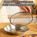 idrop 1 SET 23CM Double Layer Oil Draining Tray Stainless Steel Oil Filter Rack Fried Food Pan Grease Deep Fry Oil Strainer Plate Set Dulang Tapis Minyak 23CM 1SET Dua Tingkat Keluli Tahan Karat Rak Saliran Minyak Dulang Untuk Makanan Goreng & Snek Cucuk