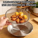 idrop 1 SET 23CM Double Layer Oil Draining Tray Stainless Steel Oil Filter Rack Fried Food Pan Grease Deep Fry Oil Strainer Plate Set Dulang Tapis Minyak 23CM 1SET Dua Tingkat Keluli Tahan Karat Rak Saliran Minyak Dulang Untuk Makanan Goreng & Snek Cucuk