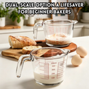 idrop 1 PCS 500ML Heat Resistant Glass Measuring Cup Food Grade Jug with Scale Microwave Safe Baking Milk Pitcher Egg Mixing Cawan Penyukat Kaca 500ML 1PCS Tahan Haba Gred Makanan Dengan Skala Untuk Ketuhar Gelombang Mikro Membancuh Susu dan Memukul Telur