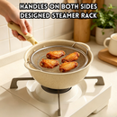 idrop 1 SET 23CM Double Layer Oil Draining Tray Stainless Steel Oil Filter Rack Fried Food Pan Grease Deep Fry Oil Strainer Plate Set Dulang Tapis Minyak 23CM 1SET Dua Tingkat Keluli Tahan Karat Rak Saliran Minyak Dulang Untuk Makanan Goreng & Snek Cucuk