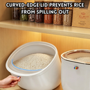 idrop 2 PCS Airtight Food Storage Container Moisture Proof Insect Proof Grain Rice Flour Kitchen Pantry Organizer Bekas Makanan Kedap Udara 2PCS Bekas Anti Lembapan dan Anti Serangga Untuk Simpan Beras Bijirin Tepung dan Bahan Dapur Organiser Pantri Rumah