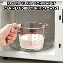 idrop 1 PCS 500ML Heat Resistant Glass Measuring Cup Food Grade Jug with Scale Microwave Safe Baking Milk Pitcher Egg Mixing Cawan Penyukat Kaca 500ML 1PCS Tahan Haba Gred Makanan Dengan Skala Untuk Ketuhar Gelombang Mikro Membancuh Susu dan Memukul Telur