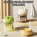idrop 2 PCS – 380ML Ice Cube Tray Cup 3IN1 Ice Maker Mold with One Press Release for Cold Drinks Travel Cups & Water Bottles Bekas Ais 380ML Cawan Pembuat Ais 3 Dalam 1 Dengan Tekan Lepas Rekaan Mudah Untuk Minuman Sejuk, Cawan Perjalanan & Botol Air
