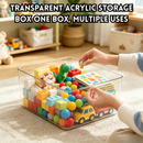 idrop 2 PCS 29CM Desktop Storage Box Transparent Acrylic Organizer Book & Stationery Student Organizer Office Document File Basket Container Kotak Penyimpanan Meja Bekas Simpan Buku & Alat Tulis Akrilik Lutsinar Untuk Meja Pelajar Rak Fail Dokumen Pejabat