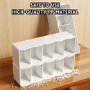 idrop 2 PCS – Compartment Storage Box Desktop Plastic Organizer Rectangular Storage Basket with Divider Tabletop Storage Container Kotak Penyimpanan Berpetak 2PCS Organiser Plastik Meja Bentuk Segi Empat Dengan Pembahagi Bekas Simpanan Atas Meja Serbaguna