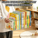 idrop 2 PCS 34CM Desktop Storage Box Transparent Acrylic Organizer Book & Stationery Student Organizer Office Document File Basket Container Kotak Penyimpanan Meja Bekas Simpan Buku & Alat Tulis Akrilik Lutsinar Untuk Meja Pelajar Rak Fail Dokumen Pejabat