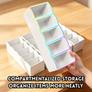 idrop 2 PCS – Compartment Storage Box Desktop Plastic Organizer Rectangular Storage Basket with Divider Tabletop Storage Container Kotak Penyimpanan Berpetak 2PCS Organiser Plastik Meja Bentuk Segi Empat Dengan Pembahagi Bekas Simpanan Atas Meja Serbaguna