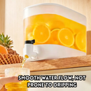 idrop 1 PCS – Refrigerator Water Dispenser Jug with Tap Large Capacity Sealed Cold Drink Juice Fruit Tea Pitcher with Stand Home Use Jag Air Peti Sejuk Dengan Paip Kapasiti Besar Bekas Minuman Sejuk Bertutup Jus Teh Buah Dengan Tapak Sokongan Rumah