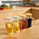idrop 3 PCS 700ML Glass Oil Dispenser Bottle Food Grade Non Stick Large Capacity Thick Borosilicate Storage Container Kitchen Use Botol Minyak Kaca 700ML 3PCS Gred Makanan Tidak Melekit Kapasiti Besar Kaca Borosilikat Tebal Bekas Simpan dan Tuang Minyak