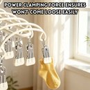 idrop 2 PCS Stainless Steel Pants Hanger Clip Skirt Hanger Multi Clothes Rack Space Saving Invisible Storage Double Row Windproof Laundry Organizer Set Penyangkut Rak Gantung Skirt Keluli Tahan Banyak Klip Susunan Berganda Anti Angin Penyimpanan Rumah