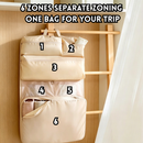 idrop 2 PCS – 6 in 1 Travel Compression Bag + Nylon Toiletry Bag Set Luggage Organizer Packing Cubes Clothes Storage Bag Underwear for Travel and Business 6 Dalam 1 Dengan Beg Mampatan + Beg Dobi Nylon Organiser Bagasi Simpan Pakaian Simpan Seluar Dalam