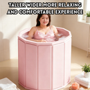 idrop 1 PCS  65*70CM Foldable Adult Bathtub Portable Full Body Soaking Tub for Adults & Kids Includes 5 Disposable Bath Bags Collapsible Bath Tub Set Tab Mandi Lipat Untuk Dewasa & Kanak-Kanak Termasuk 5 Beg Mandi Sekali Guna Tab Mudah Alih Rumah