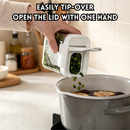 idrop 2 PCS Onion Ginger Garlic Storage Container Food Grade Airtight Refrigerator Prep Box Drainable Food Storage Kitchen Organizer Bekas Simpan Bawang Halia dan Bawang Putih 2PCS Gred Makanan Untuk Peti Sejuk Persediaan Dapur Dengan Fungsi Penapis Air