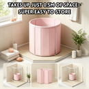 idrop 1 PCS  65*70CM Foldable Adult Bathtub Portable Full Body Soaking Tub for Adults & Kids Includes 5 Disposable Bath Bags Collapsible Bath Tub Set Tab Mandi Lipat Untuk Dewasa & Kanak-Kanak Termasuk 5 Beg Mandi Sekali Guna Tab Mudah Alih Rumah