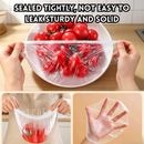 idrop 2 BOX Disposable Food Cover Stretch Bowl Food Grade Elastic Cord Reusable for Leftover Storage Kitchen Fresh Penutup Makanan Pakai Buang 2 Kotak Mangkuk Dengan Getah Anjal Beg Gred Makanan Untuk Menyimpan Lebihan Makanan dan Mengekalkan Kesegaran