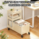 idrop 1 PCS – 3 Tier Under Desk Backpack Storage Rack Office Rolling Cart Mobile Storage Shelf Student Desk Organizer Bookshelf File Unit Rak Penyimpanan Beg Bawah Meja 3 Tingkat Troli Pejabat Mudah Alih Rak Buku Untuk Pelajar Unit Simpanan Bergerak