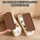 idrop 4 PCS – 34CM Desktop Storage Box with Lid Narrow Long Organizer Snack Container Rectangular Gap Storage Box Household Organizer Kotak Penyimpanan Meja 34CM Dengan Penutup Bekas Snek Organiser Panjang Sempit Kotak Penyimpanan Segi Empat Untuk Rumah