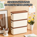 idrop 4 PCS – 34CM Desktop Storage Box with Lid Narrow Long Organizer Snack Container Rectangular Gap Storage Box Household Organizer Kotak Penyimpanan Meja 34CM Dengan Penutup Bekas Snek Organiser Panjang Sempit Kotak Penyimpanan Segi Empat Untuk Rumah