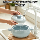 idrop 1 PCS 22CM Ceramic Casserole Pot Light Blue Stylish High Temperature Resistant Stewing Pot Soup Pot Cookware Suitable for Gas Stove & Rice Periuk Seramik 22CM 1PCS Warna Biru Muda Bergaya Tahan Suhu Tinggi Untuk Sup Masakan Rebus & Kukus
