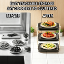 idrop 1 PCS – 25CM Foldable Kitchen Prep Storage Rack Multi Layer Ingredient Tray Organizer Hotpot Food Holder Countertop Rak Penyimpanan Penyediaan Dapur 25CM Boleh Lipat Rak Berlapis Pelbagai Fungsi Untuk Susun Bahan Masakan Dulang Hotpot dan Meja Dapur