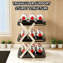 idrop 1 PCS – 25CM Foldable Kitchen Prep Storage Rack Multi Layer Ingredient Tray Organizer Hotpot Food Holder Countertop Rak Penyimpanan Penyediaan Dapur 25CM Boleh Lipat Rak Berlapis Pelbagai Fungsi Untuk Susun Bahan Masakan Dulang Hotpot dan Meja Dapur
